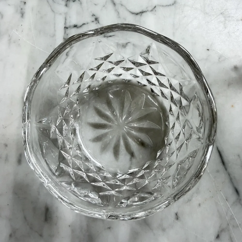 NEW VTG Crystal Creamer and Sugar Bowl Set‎ Elegant Yugoslavia 24% Lead Crystal